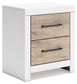 Charbitt Full Panel Bed with Mirrored Dresser and 2 Nightstands