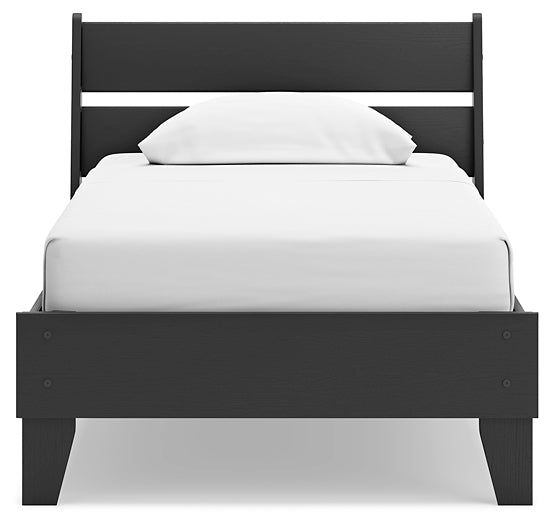 Socalle Twin Panel Platform Bed with Dresser and Nightstand