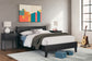 Socalle Full Panel Platform Bed with Dresser and Nightstand