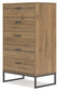 Deanlow Full Panel Headboard with Dresser, Chest and Nightstand