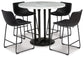 Centiar Counter Height Dining Table and 4 Barstools