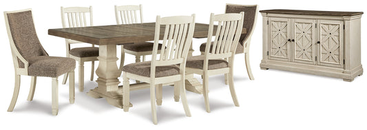 Bolanburg Dining Table and 6 Chairs with Storage