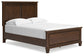 Danabrin Full Panel Bed with Mirrored Dresser and Chest