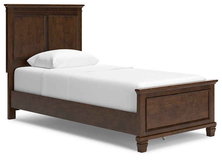 Danabrin Twin Panel Bed with Mirrored Dresser and 2 Nightstands