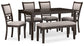 Langwest Dining Room Table Set (6/CN)