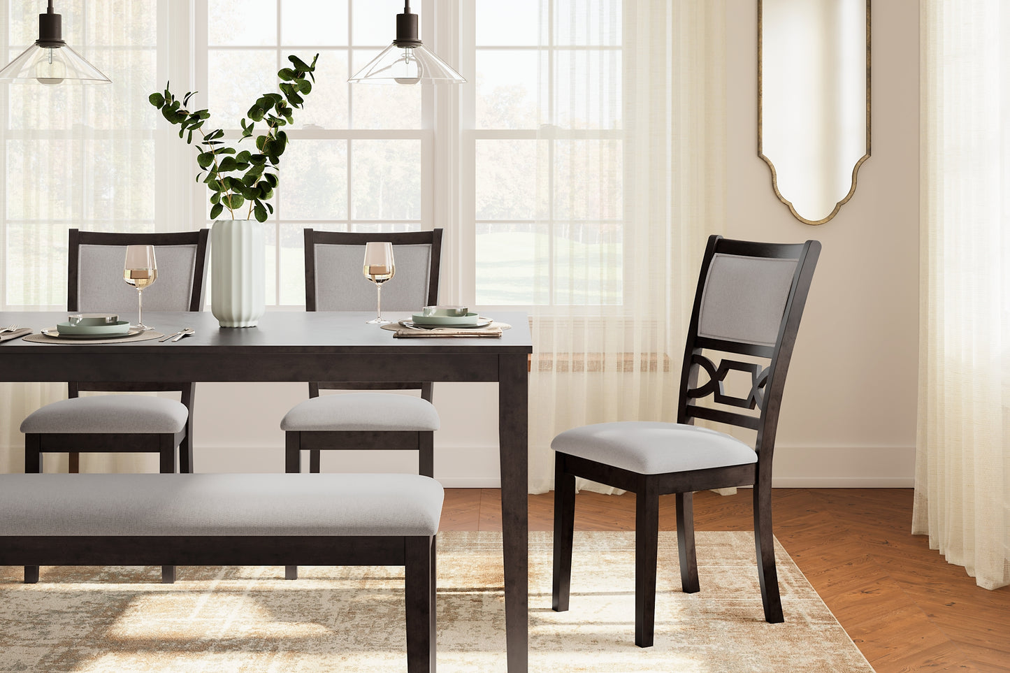 Langwest Dining Room Table Set (6/CN)