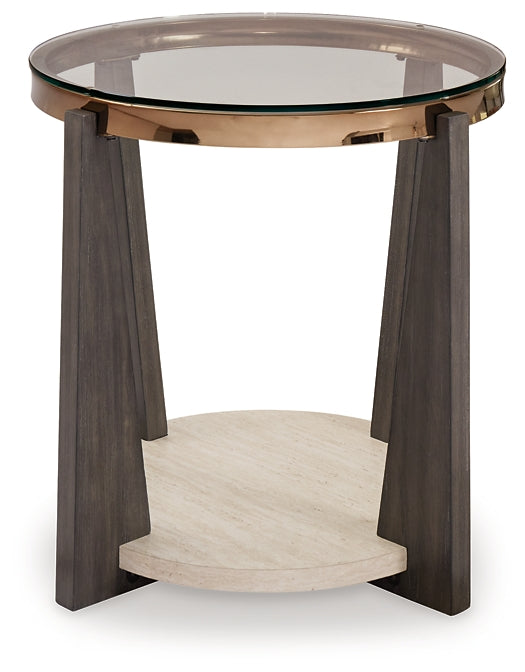 Frazwa Round End Table